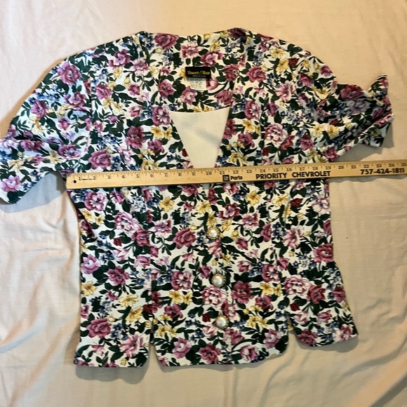 Stuart Alan Floral 2 Piece Fashion Skirt & Top Set - Picture 11 of 12